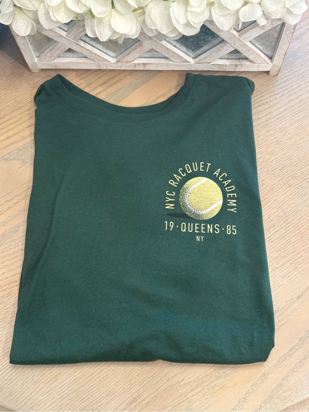 Mens XL NYC Racquet Academy Graphic Tee - Green